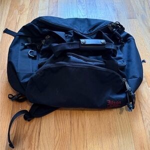 Filson Black Canvas Men's Duffle Convertible Backpack